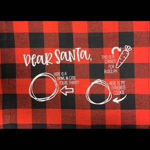Rad and Black Buffalo Placemat for Christmas Eve